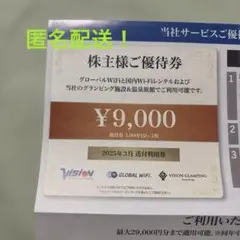 お値下げ！ビジョン (VISION) 株主様ご優待券☆