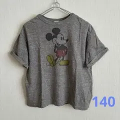 DENIM DUNGAREEミッキーTシャツ グレー 140のサムネイル