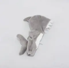 ねんどろいど　オビツ11服　ドール服　キグルミ　サメ　グレー色