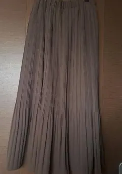 ショコラフィネローブ　 ロングプリーツスカート　ブラウン　フリーサイズ
