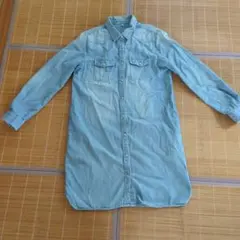 無印良品デニムシャツ チュニックLサイズ 長袖