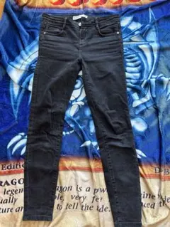 ZARA Trafaluc ブラックスキニーデニム 36