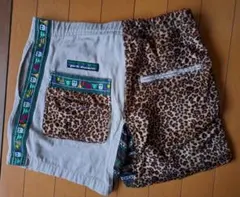 古着！Sサイズ！PUNK DRUNKERS ショートパンツ レオパードのサムネイル