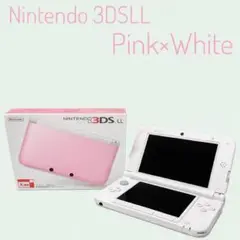 【ほぼ未使用品】Nintendo 3DS LL ピンク×ホワイト箱付き