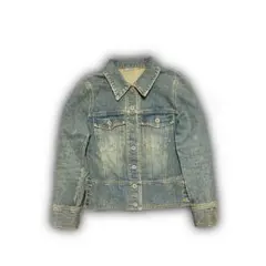 00’s denim jacket 平成 ギャル お兄系 y2k グランジ 短丈