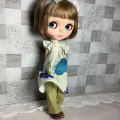 ブライスアウトフィット♡綿ボイルフリルワンピ＆遠州灘リネンワイドパンツのサムネイル