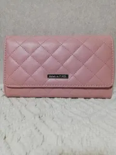 メゾンドフルール　キルティング長財布 ピンク