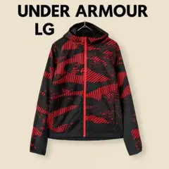 #2869 UNDER ARMOUR ウィンドブレーカー ブラック×レッド LG
