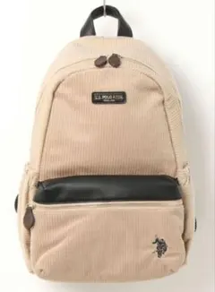 新品 U.S.POLO ASSN. リュック コーデュロイ ベージュ