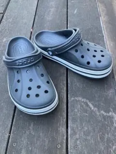 クロックス　バヤバンド　ブラック/ホワイト　US6（JP 24cm）