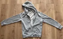 ジップパーカー　Sサイズ　グレー　無地