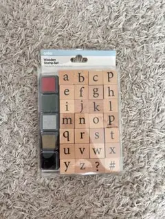 木製スタンプセット アルファベット