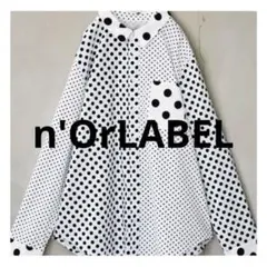 【n'OrLABEL】ノアール ドット柄アシンメトリーシャツ【新品】のサムネイル