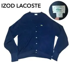 80s LACOSTE IZOD アクリルカーディガン　XL USA製