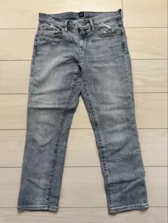 GAP デニムパンツ ダメージ加工 ブルー