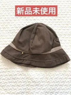 【小顔効果♡】ブラウン コーデュロイ バケットハット シンプル キレイめのサムネイル