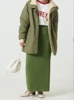 フリークスストア　リバーシブルボアハーフコート　2WAY キルティング　暖かい