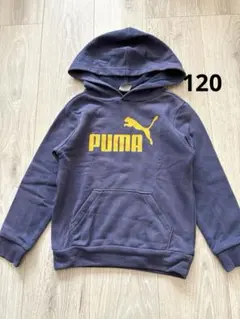 PUMA 紺色 パーカー 120
