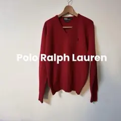 Polo Ralph Lauren レッド Vネックセーター ビンテージセーター