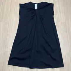 【UNIQLOユニクロ】　コットンタックワンピース(半袖) Lサイズ