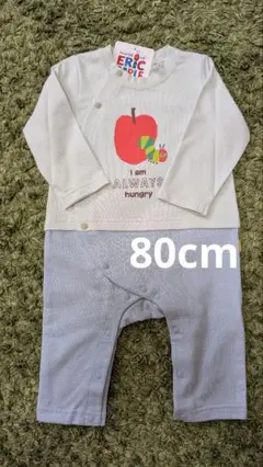 新品　はらぺこアオムシ　ロンパース　80cm