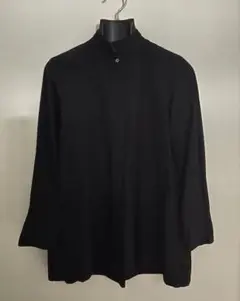 ユニクロ +J スタンドカラーシャツ 比翼仕立て M 黒 ジルサンダー