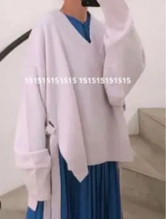 ルシェルブルー　セーター　ニット　ふじあみ　カシミア　ウール　wool knit