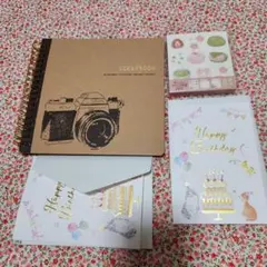 DAISO スクラップブック ＆ メモパッド ＆ バースデーカード