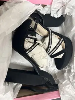Black High Heels Sandals