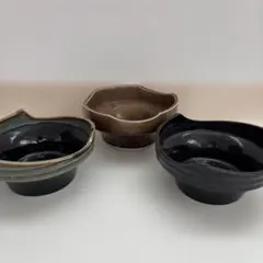 花器　花瓶　華道　生け花　３点セット　フラワーアート　レトロ　陶器