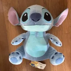 タグ付き ディズニー スティッチ おすわり BIGぬいぐるみ