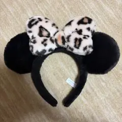 レオパード柄リボン付きカチューシャ