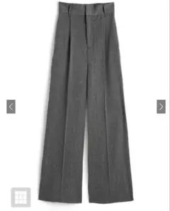 センタープレスワイドタックロングパンツ[gm615]