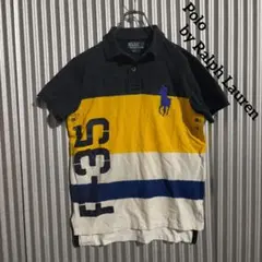 Y2K 00s ラルフローレン ポロシャツ 半袖 ボーダー 刺繍ロゴ