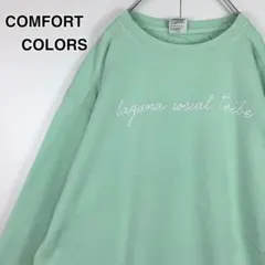 【希少カラー】コンフォートカラーズ　プリントトレーナー　ゆるだぼ　C686