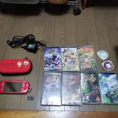 【訳あり品】PSP3000(赤)＋色々