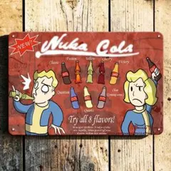 ヌカ・コーラ フォールアウト ブリキ看板 アメリカン雑貨 USA