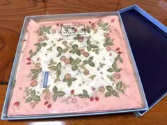【新品】WEDGWOOD ウエッジウッド 花柄ハンカチ ピンク