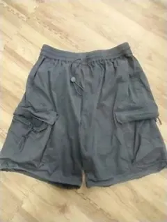 NOTHOMME カーゴショートパンツ L ブラック 裾ドローコード