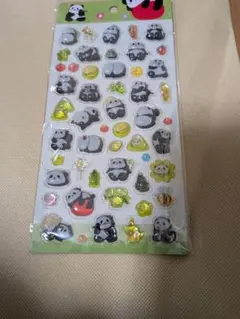 ボンボンドロップパンダ立体シール