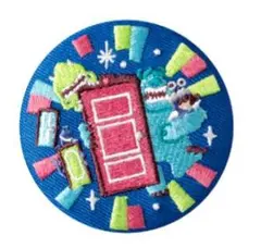 ③DisneyCharacters刺繍缶バッジビスケット2 モンスターズ・インク