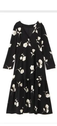 NATURAL BEAUTY BASIC 花柄ワンピース ロング美品