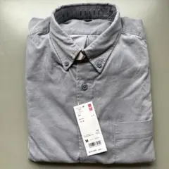 UNIQLO グレー 長袖シャツ Mサイズ