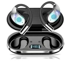 Bluetooth5.4ワイヤレスイヤホンType‐C急速充電 (ブラック)