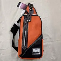 G.E.O. LAND ボディバッグ オレンジ/ブラック