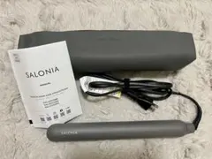 SALONIA スムースシャインヘアストレートナー グレー