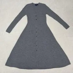 ラルフローレン　メリノウール　リブニットワンピース