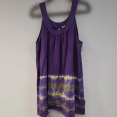 マライカ紫 タイダイ ノースリーブ ワンピース