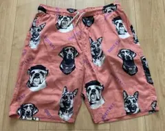SCHOTT ハワイアンショーツ ドッグ／犬柄 ハーフパンツ ブルドッグ アロハのサムネイル