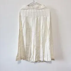 一点もの❣️アイボリー プリーツ フレアスカート ひざ丈　可愛い　春物　春スカート